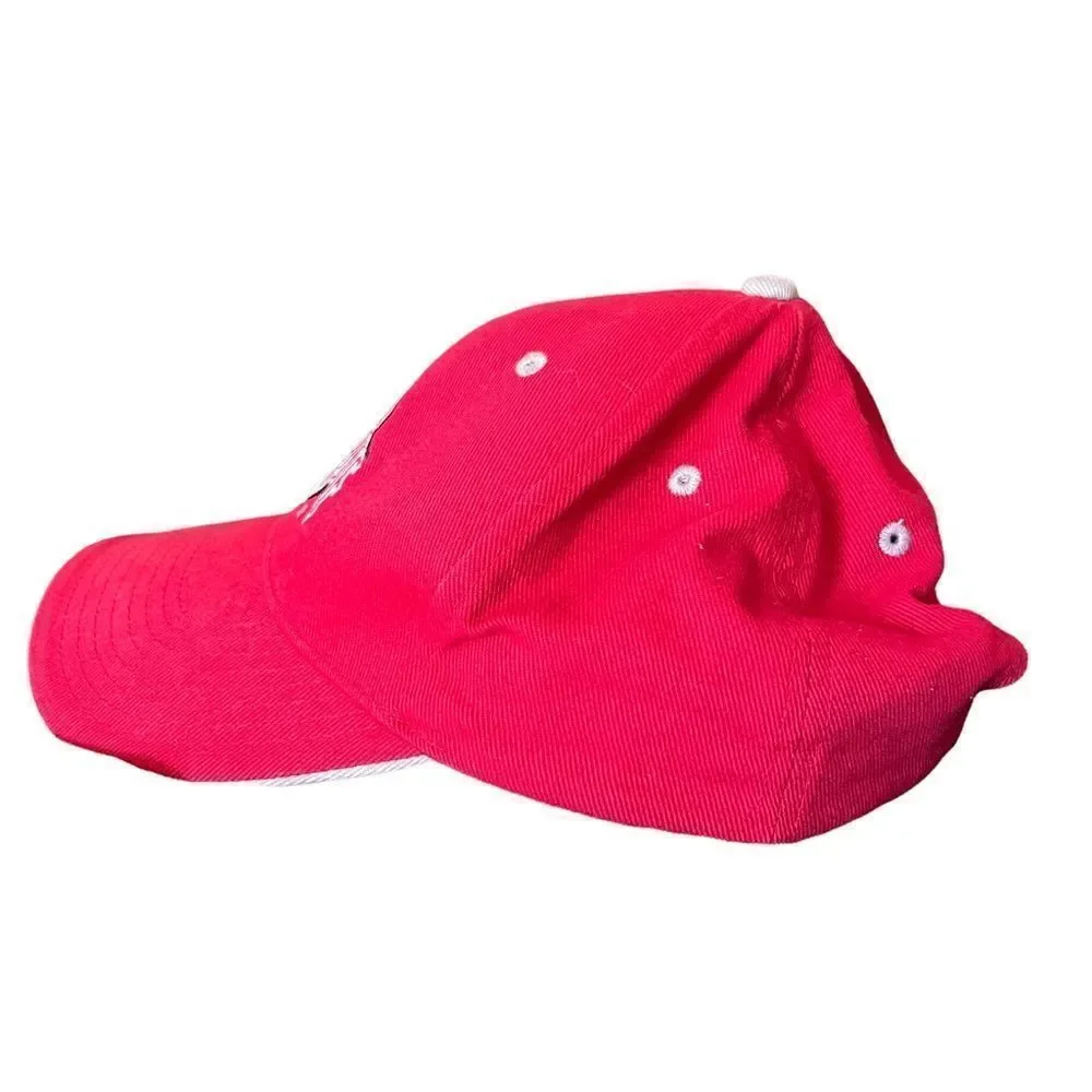 Ohio‎ State Buckeyes red hat with embroidered Block O and school name one size